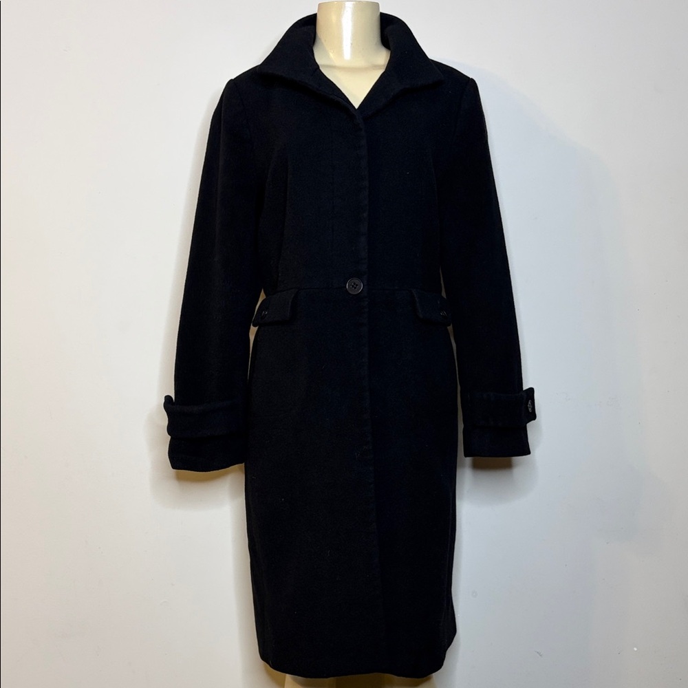 Talbots Elegant Black Women's Coat Jacket Size 6